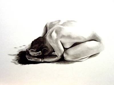 lady drawing by luke dixon