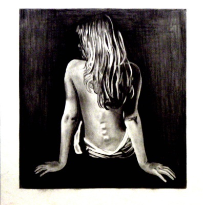 lady drawing by luke dixon